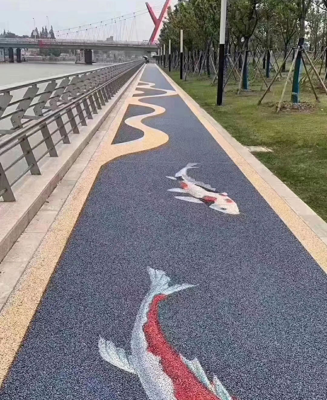 彩色透水地坪 彩色透水地坪