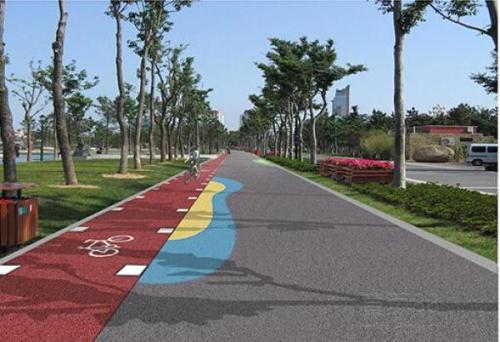 增加城市可透水、透氣面積，加強(qiáng)地表與空氣的熱量和水分交換，調(diào)節(jié)城市氣候，降低地表溫度，有利于緩解城市“熱島效應(yīng)”